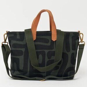 NWT Ubuntu Life  Commuter Tote Bag Safari Kuba Print
